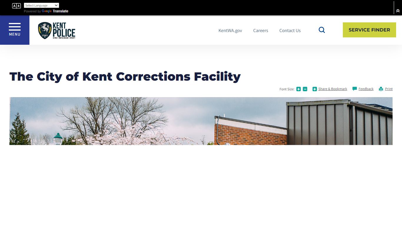 The City of Kent Corrections Facility | City of Kent