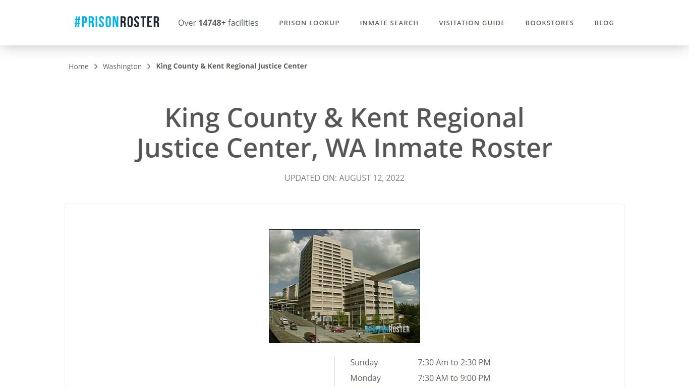 King County & Kent Regional Justice Center, WA Inmate Roster - Prisonroster